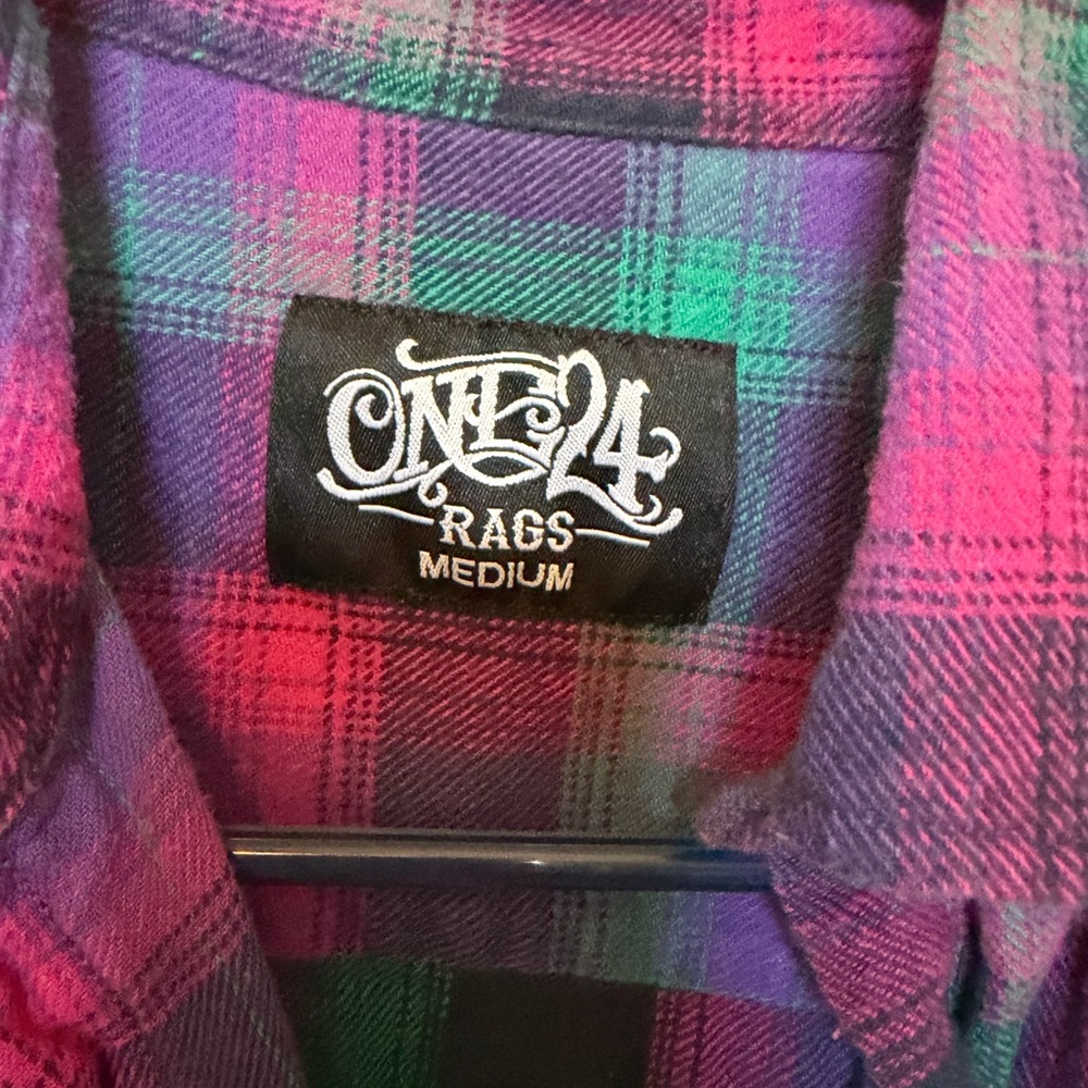 Plaid Button-Up Shirt - Picture 2 of 3